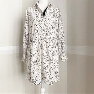 Zara baby doll polka dot dress